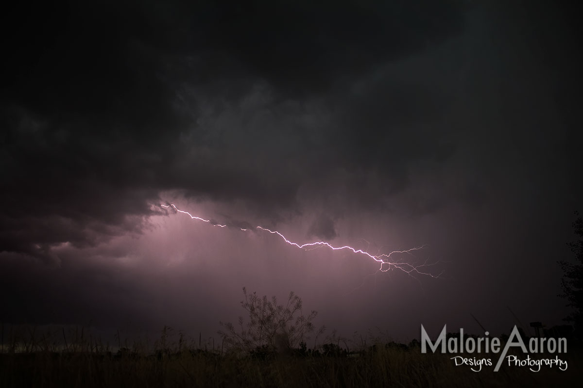 Beautiful Lightning Storm in Rexburg, Nature Photography, Malorie Aaron Photography