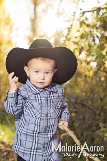 Malorie Aaron, Malorie Aaron Photography and Design, Rexburg, idaho, Thornton, little cowboy, cowboy hat, kids, children photography, cutest boys, adorable kids