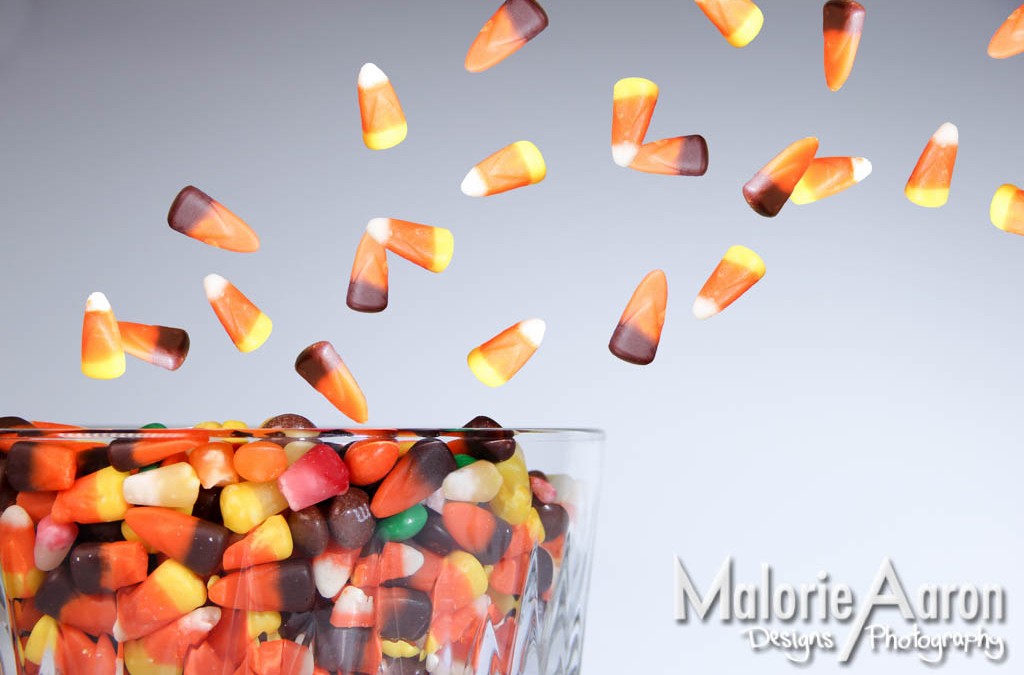 Malorie Aaron, Malorie Aaron Photography and Design, candy corn, Candy Corn, candy, Halloween, Creative Project, creative photography, floating object photography, levitation photography, levitation