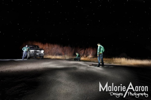 Malorie Aaron, Eric Curry, Light Painting, Caryn Esplin, Salem Idaho, man, worker, country boy, tools, forge, truck, 