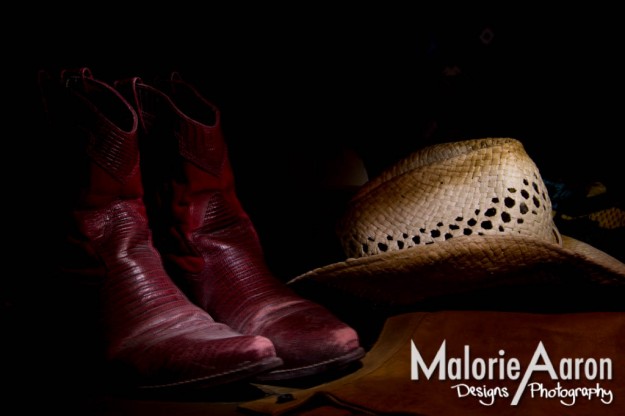 Malorie Aaron, Dave Black, Light painting, Caryn Esplin, BYU-Idaho, Sky Mountain Lodge, Victor Idaho, Idaho, Cowboy, rope, cowgirl hat, cowgirl boots, red boots