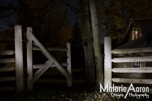 Malorie Aaron, Dave Black, Light painting, Caryn Esplin, BYU-Idaho, Sky Mountain Lodge, Victor Idaho, old barn, cabins, old fence