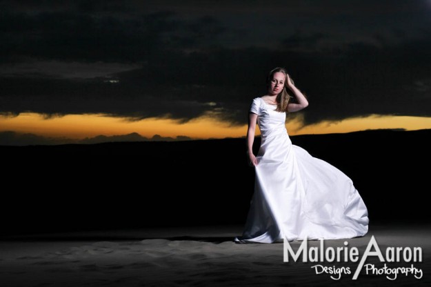 Malorie Aaron, sunset, bridals, rexburg, ST. Anthony, sand dunes, wedding, dress, beautiful