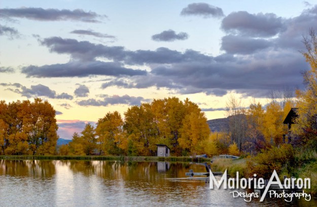 Malorie Aaron, Star Valley, Wyoming, gomm, pond, fall, Afton, wy, smoot