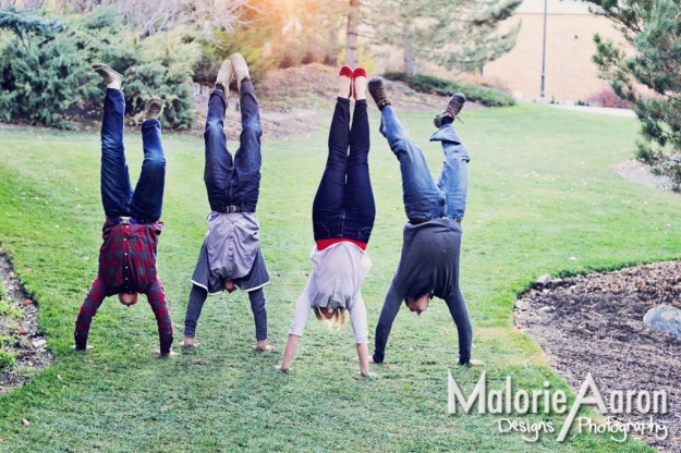 MalorieAaron, family, portraits, pictures, Rexburg, Idaho, BYU-Idaho, handstand, fun, cool, photographer