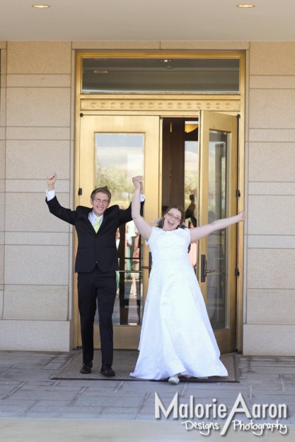 MalorieAaron, Utah, Oquirrh, mountain, temple, LDS, wedding, coming, out, groom, bride, photography