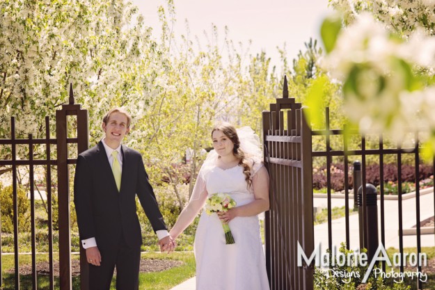 MalorieAaron, Utah, Oquirrh, mountain, temple, LDS, wedding, spring, bride, groom, love, beautiful, gate