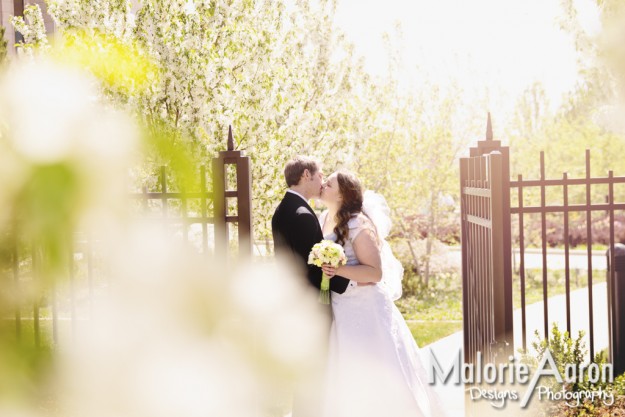 MalorieAaron, Utah, Oquirrh, mountain, temple, LDS, wedding, spring, bride, groom, love, beautiful, gate