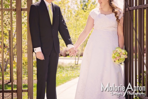 MalorieAaron, Utah, Oquirrh, mountain, temple, LDS, wedding, spring, bride, groom, love, beautiful, gate