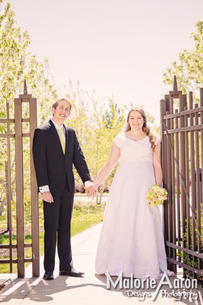 MalorieAaron, Utah, Oquirrh, mountain, temple, LDS, wedding, spring, bride, groom, love, beautiful, gate