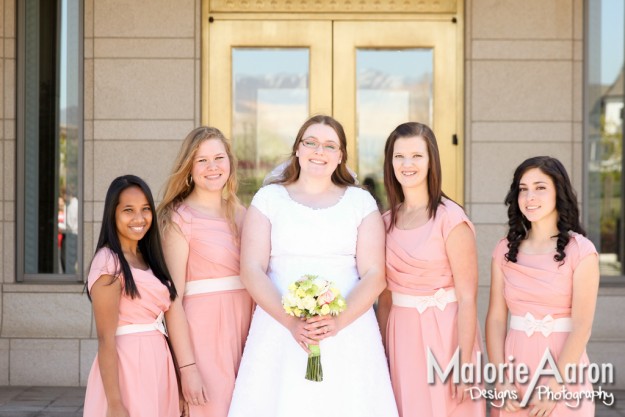 MalorieAaron, Utah, Oquirrh, mountain, temple, LDS, wedding, spring, bridesmaids, bride, beautiful, portraits, photography