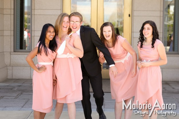 MalorieAaron, Utah, Oquirrh, mountain, temple, LDS, wedding, spring, bridesmaids, groom, beautiful, portraits, photography