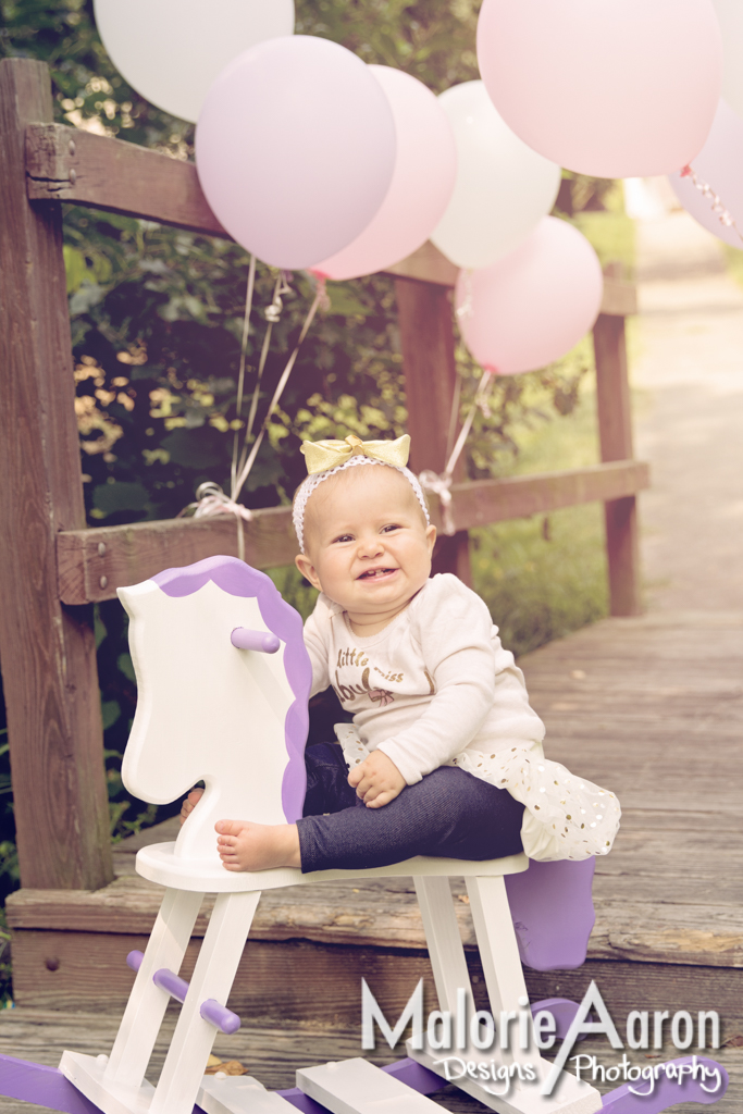 MalorieAaron, Photography, Davenport, Photographer, Iowa, QuadCities, one-year-old, baby, girl, portraits, rocking horse