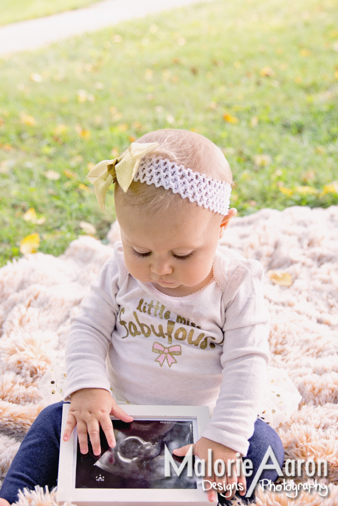 MalorieAaron, Photography, Davenport, Photographer, Iowa, QuadCities, one-year-old, baby, girl, portraits, park, ultrasound