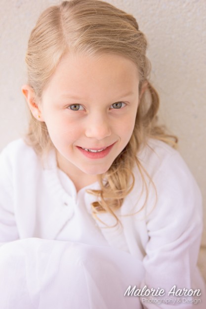 MalorieAaron, photography, winter, baptism portraits, LDS, temple, 8-year-old, girl