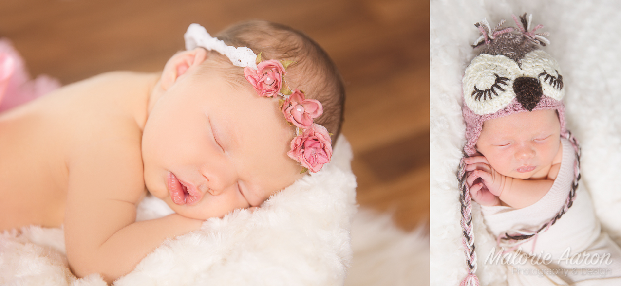 MalorieAaron, photography, cute, newborn, girl, photographer, Davenport, Iowa, owl