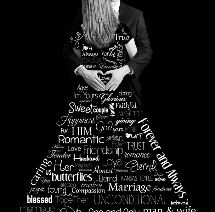 Malorie Aaron, Malorie Aaron Photography and Design, typographic portrait, full body typographic portrait, wedding dress, typography, photography, typographic wedding dress